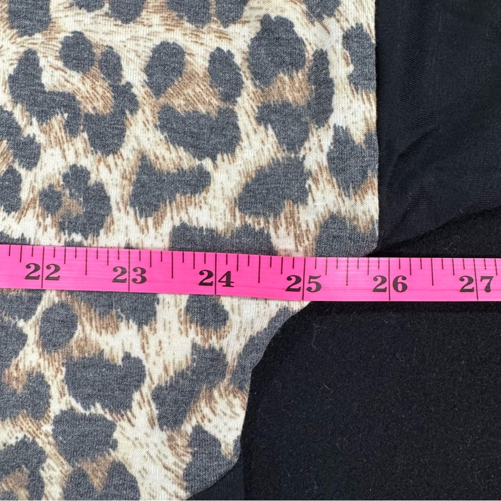 HEIMISH USA Leopard and Black Long Sleeve Top 04-0150 - Picture 6 of 6
